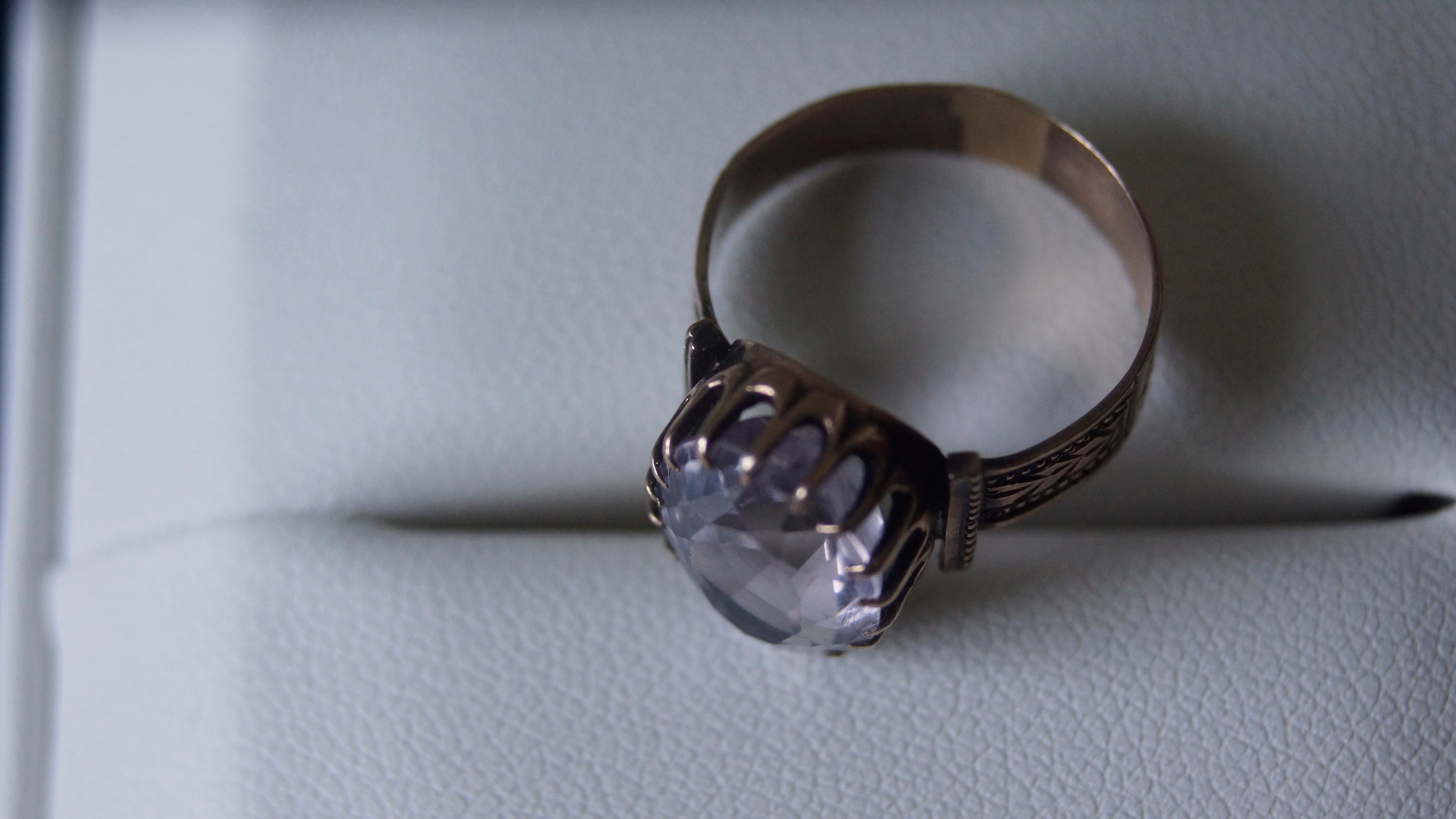 Claw-Set Amethyst Ring