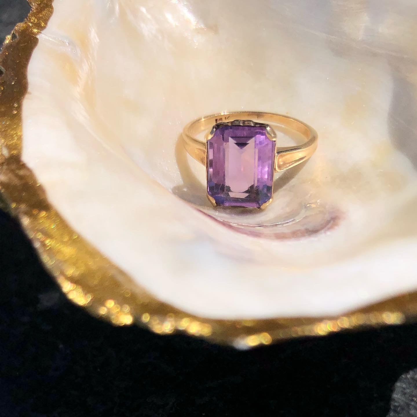Amethyst Solitaire